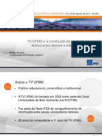 TV UFMG e A Construção de Um Acervo Entre Átomos e Bits