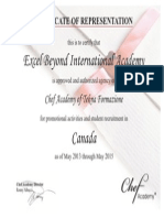 Certificate of Rappresentative Ebia 1