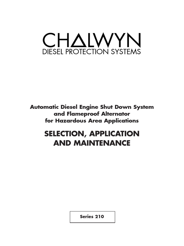 Diesel Engine Shutdown & Alternator System | PDF | Valve | Diesel Engine