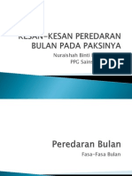 Kesan-Kesan Peredaran Bulan Pada Paksinya