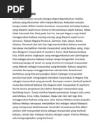 Bahasa Jiwa Bangsa