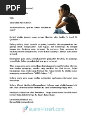 Panduan Seks Hukum Onani Bagi Lelaki Wanita Pdf