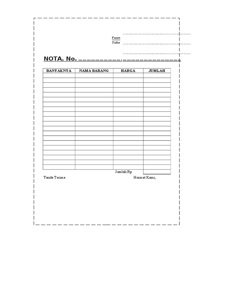 Nota | PDF | Griya & Taman