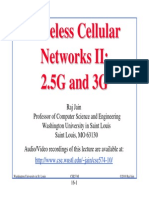 Wireless Cellular Networks II: 2.5G and 3G