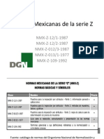 Normas Mexicanas de La Serie Z