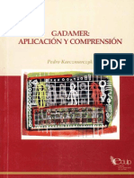 Gadamer Aplicacion y Comprension Pedro-Karczmarczyk