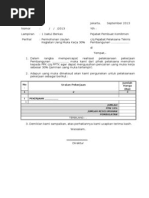 Contoh Permohonan Uang Muka proyek