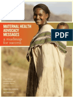 Maternal Health Advocacy Messages - A Roadmap For Success