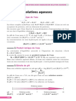 Transformations Associés A Des Reactions Acido Basiques en Solution Aqueuses