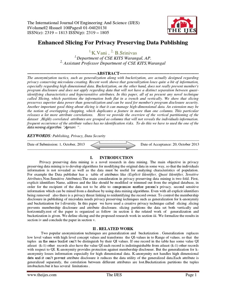 The International Journal of Engineering and Science (The IJES) | PDF ...