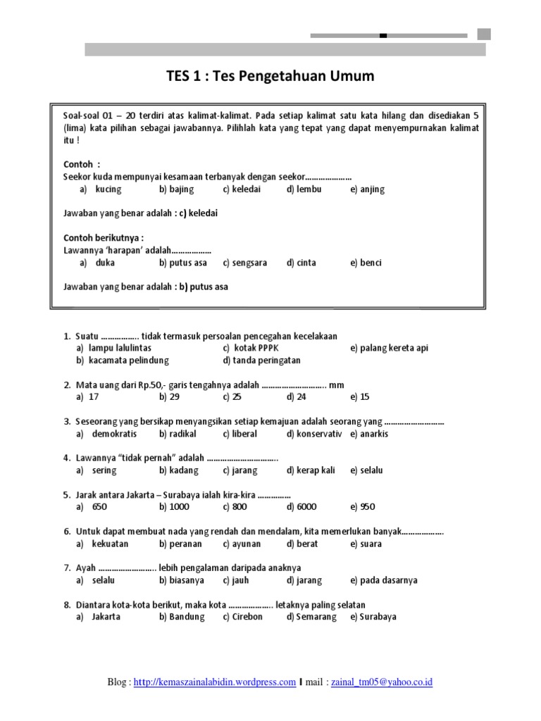 Download Psikotest Pdf