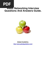 Basic Networking Interview Questions and Answers Guide.: Global Guideline