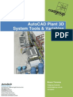 AutoCAD Plant 3D System Tools Variables