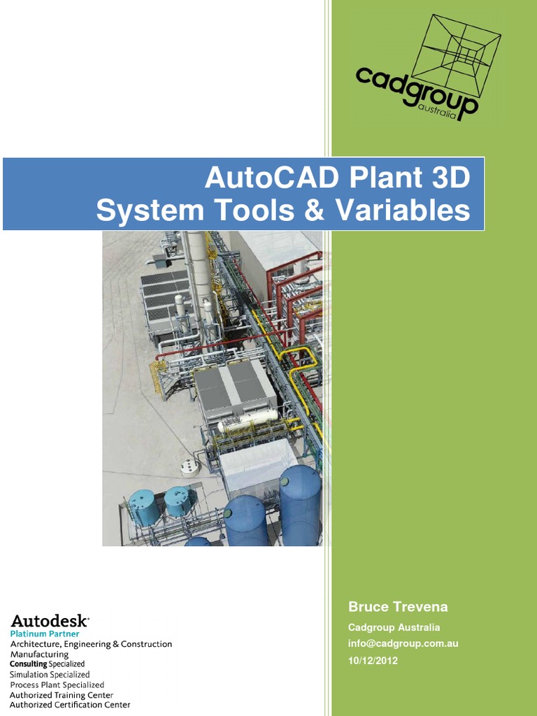 AutoCAD Plant 3D System Variables Guide | PDF | Windows Registry | 3 D  Computer Graphics
