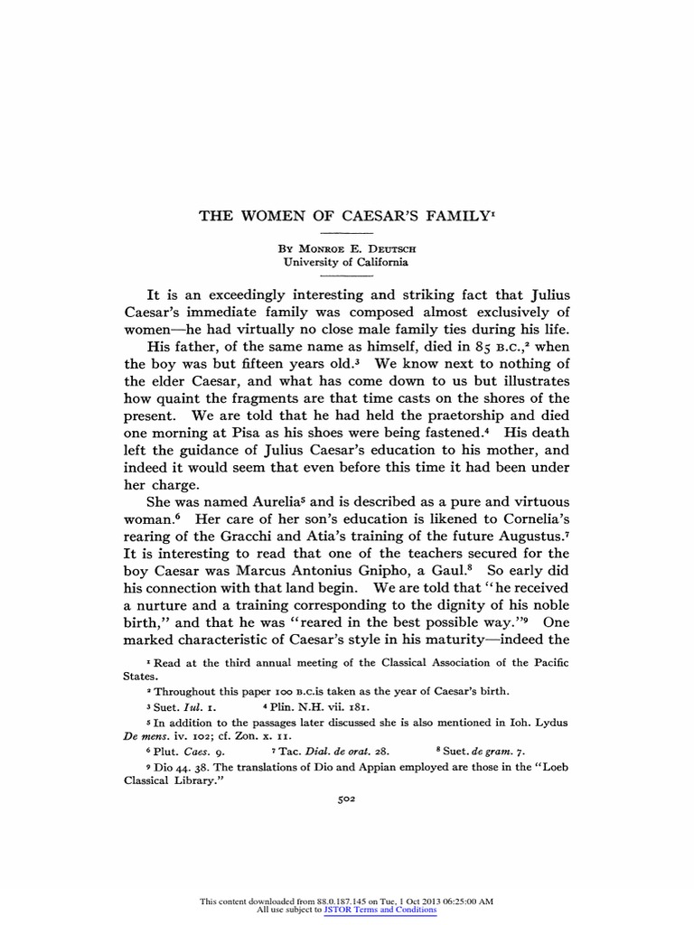 Deutsch Aurelia PDF Julius Caesar Augustus