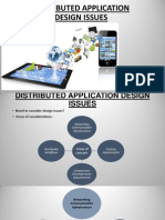 Distributed Application Design Issues: Presented by