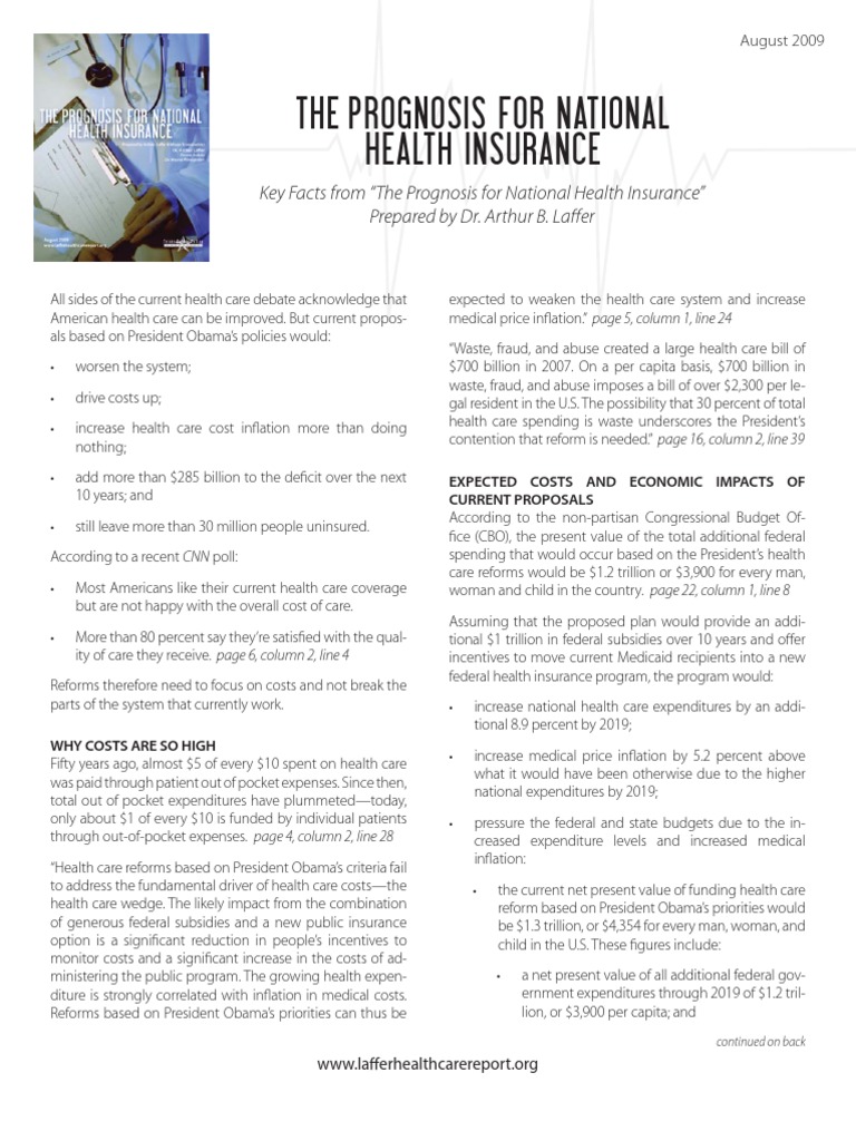 National Factsheet Final 073109 | PDF | Health Insurance Coverage In ...