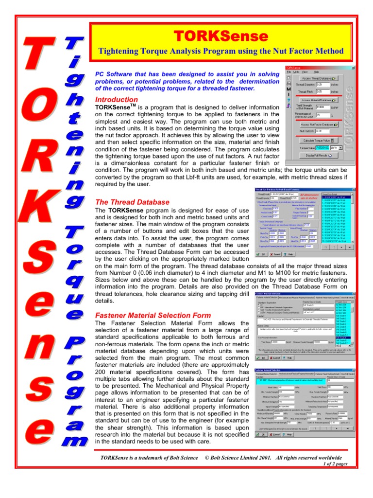 Analysis Program for Torque Measurement | PDF