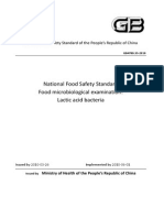 China GB 4789.35 2010 National Food Safety Standard Food Microbiological Examination Lactic Acid Ba PDF