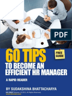 60 Tips To Become An Efficient HR by Manager Sudakshina Bhattacharya HR Crest PDF