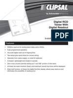 Clipsal RCD Tester 486D PDF