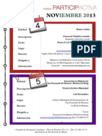 Agenda Participactiva Noviembre 2013