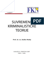 Suvremene Kriminalisticke Teorije