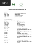 Download Ireland Immersion Weekend Schedule 2013 by The Irish Gift SN181387780 doc pdf