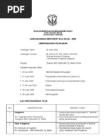 Minit Mesyuarat Pembahagian Tugas Dan Pembentangan Jadual 