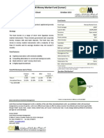 AAIB Money Market Fund (Juman) : Fact Sheet October