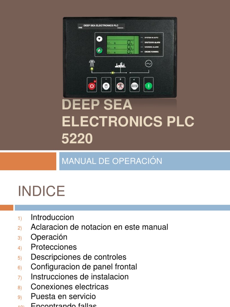 Manual de Operación DSE 5220 en Español | PDF