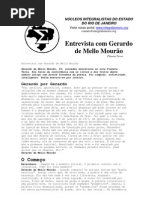 Entrevista com Gerardo de Mello Mourão.