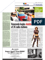 Thesun 2009-08-03 Page10 Venezuela Begins Shutdown of 34 Radio Stations