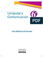 Lenguaje y Comunicación - 6° Básico (GDD)