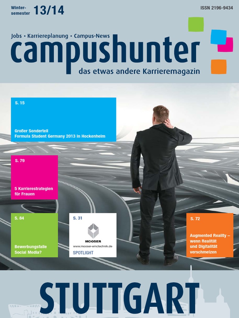 Campushunter Stuttgart Karrieremagazin Wintersemester 2013 PDF Bild