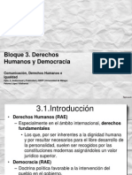 Presentación Bloque 3. Derechos Humanos y Democracia