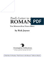 Romans: Paul's Letter To The