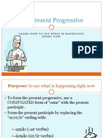 The Present Progressivein Spanish