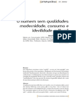 O Homem Sem Qualidades - Modernidade, Consumo e Identidade Cultural