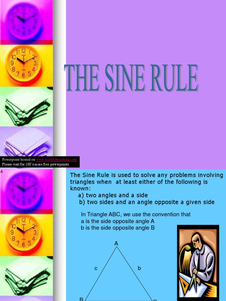 The Sine and Cosine Rule | PDF