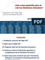 Tributacion Garantia+ Cumplimiento DDHH Polo Peru