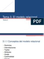 Tema 3. El Modelo Relacional