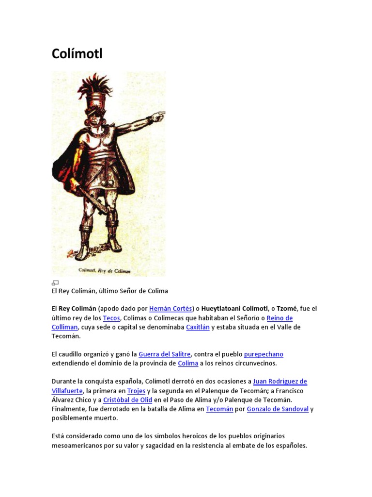 Historia del Rey Colimán y su legado | PDF
