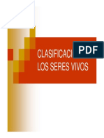 Clasificacion de Los Seres Vivos