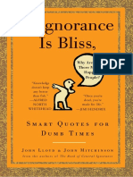 If Ignorance Is Bliss, Why Aren't There More Happy People? by John Lloyd and John Mitchinson - Excerpt