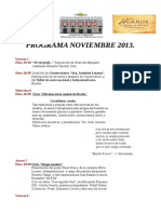 Programa Noviembre 2013