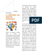 Importancia Del Marketing Internacional PDF