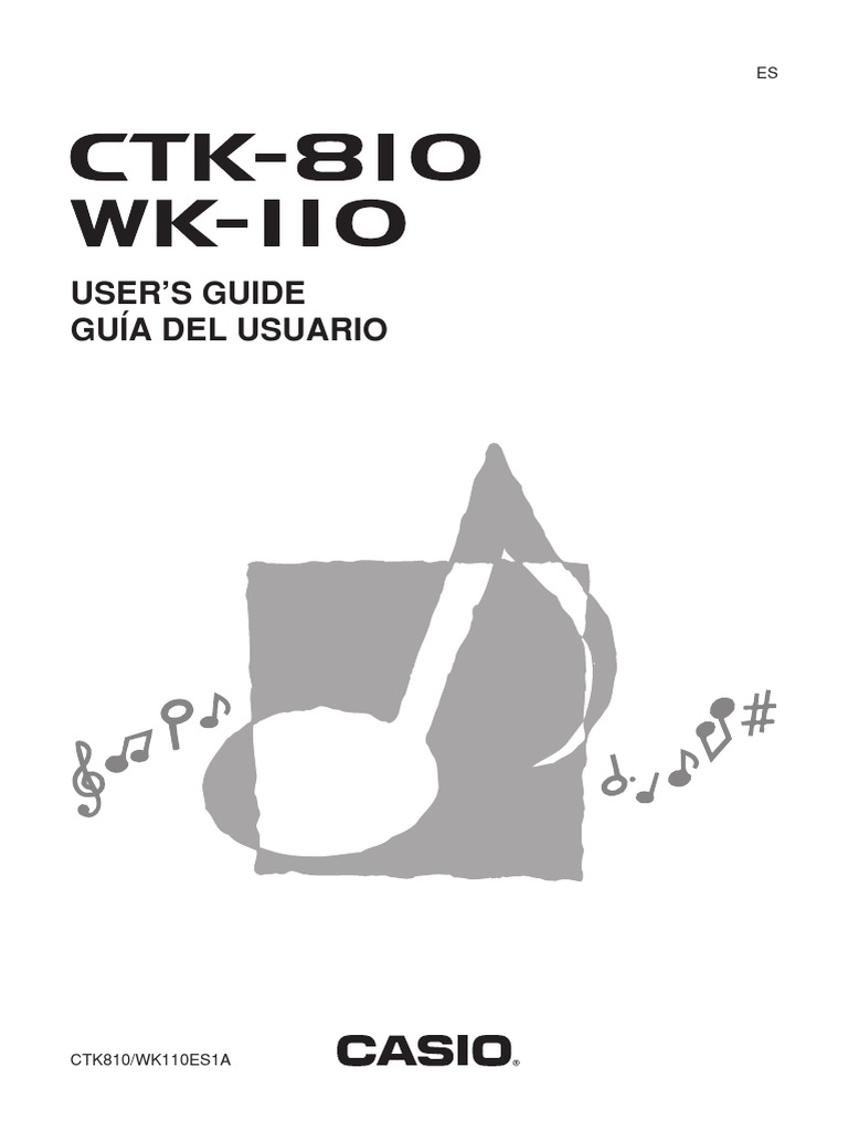 Casio WK-110 User Manual PDF | Computer Keyboard | Ac Power Plugs And