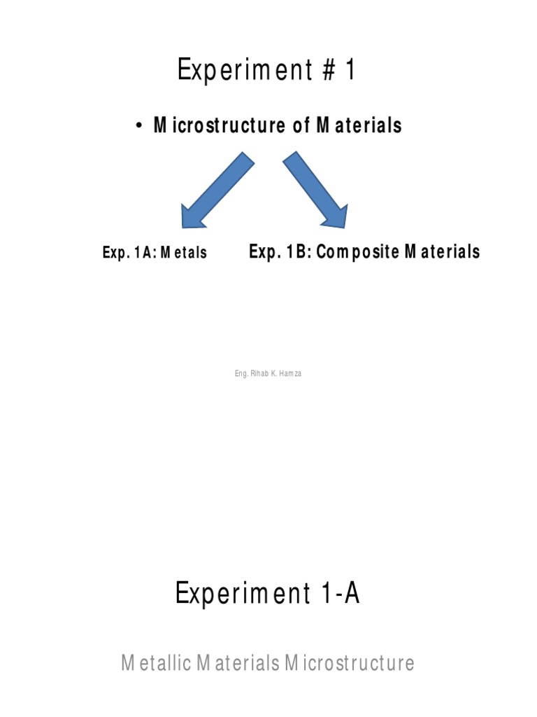 Microstructure Analysis of Metals & Composites | PDF | Microstructure ...