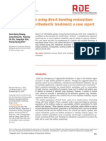 Diastema Closure Using Direct Bonding Restorations Combined With Orthodontic Treatment A Case Report